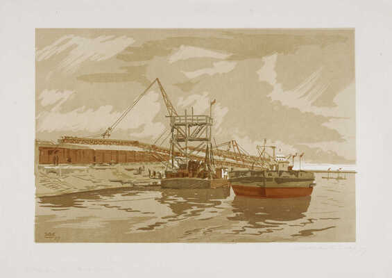 Маторин Михаил Владимирович. Волга. Выгрузка овса конвейером